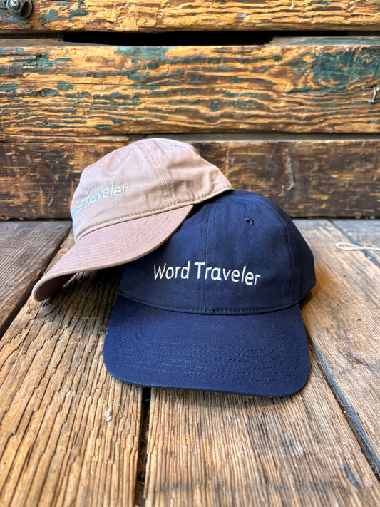 Word Traveler Embroidered Cap