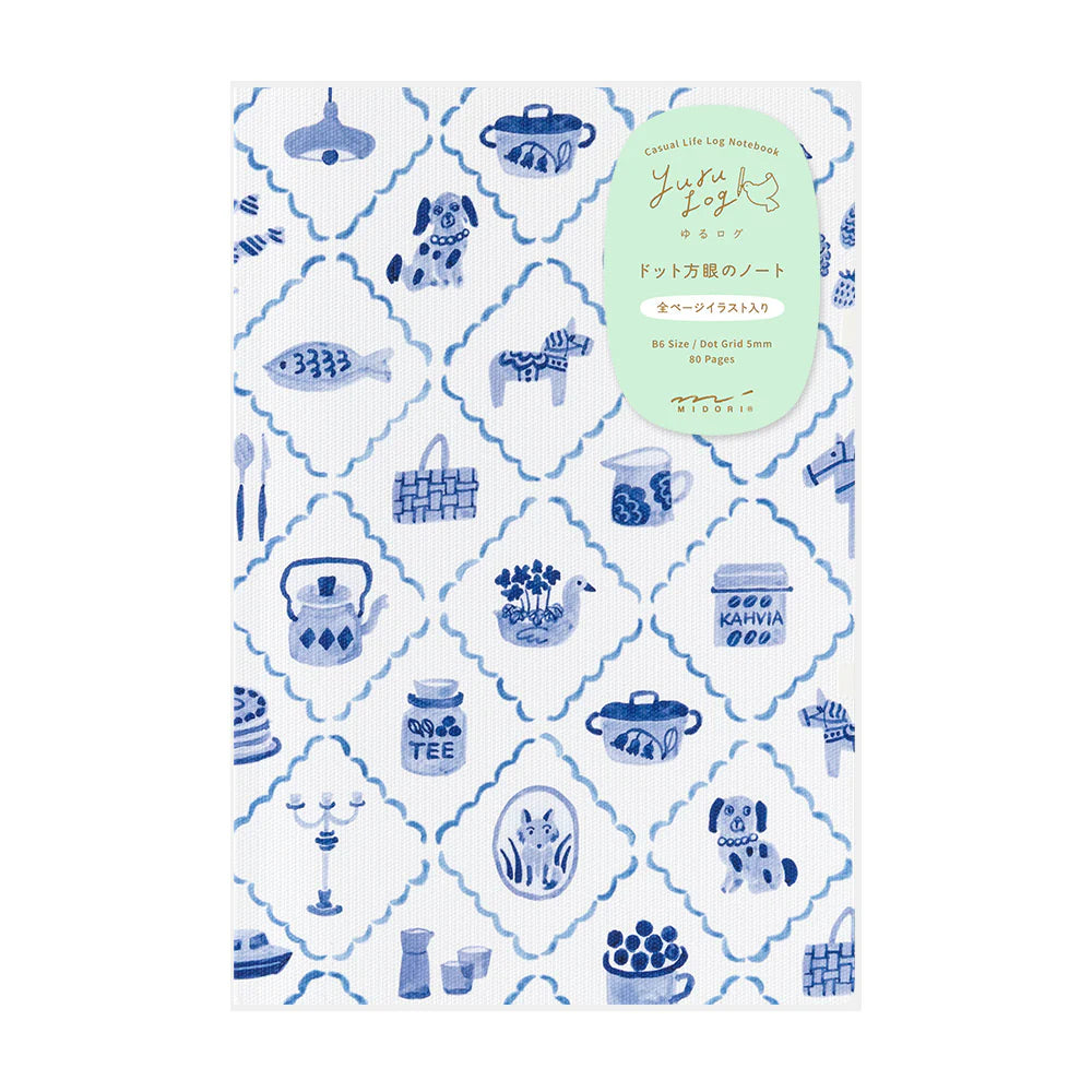 Yuru Log Nordic Blue Notebook