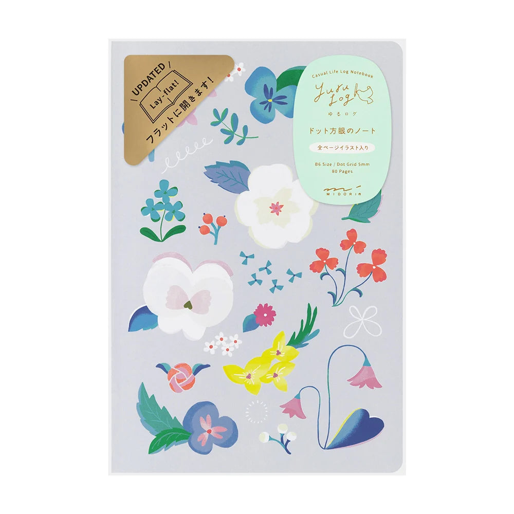 Yuru Log Floral Notebook