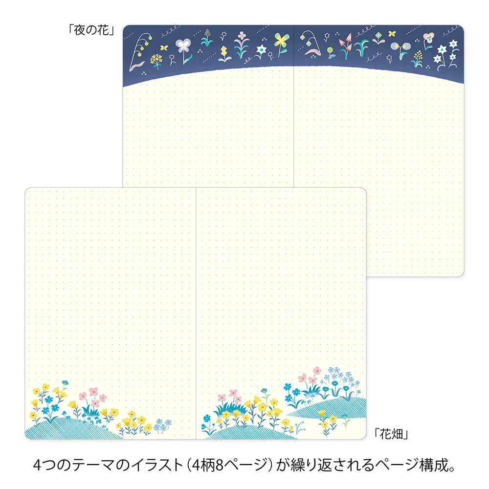 Yuru Log Floral Notebook